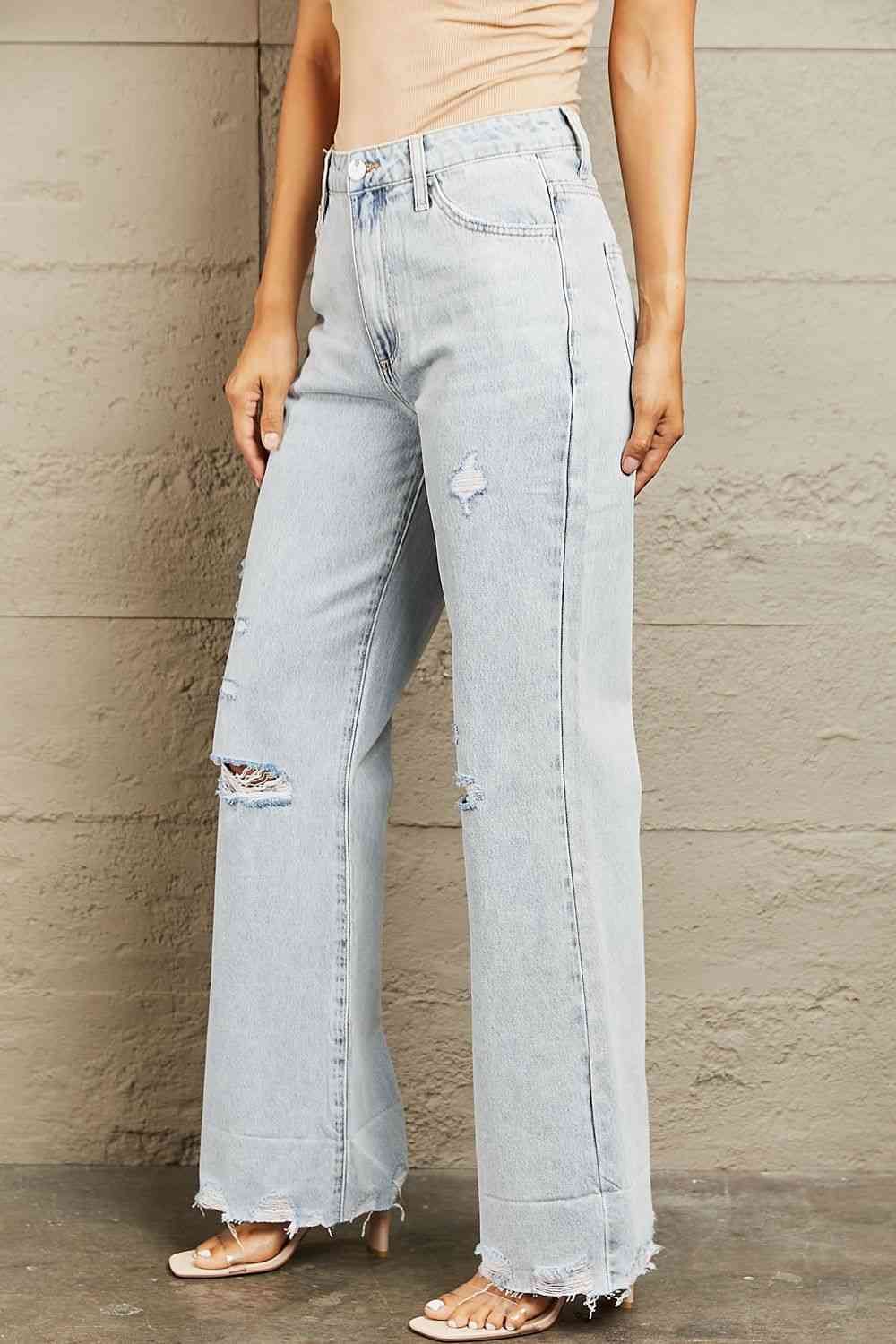 BAYEAS High Waist Flare Jeans - Athleuse