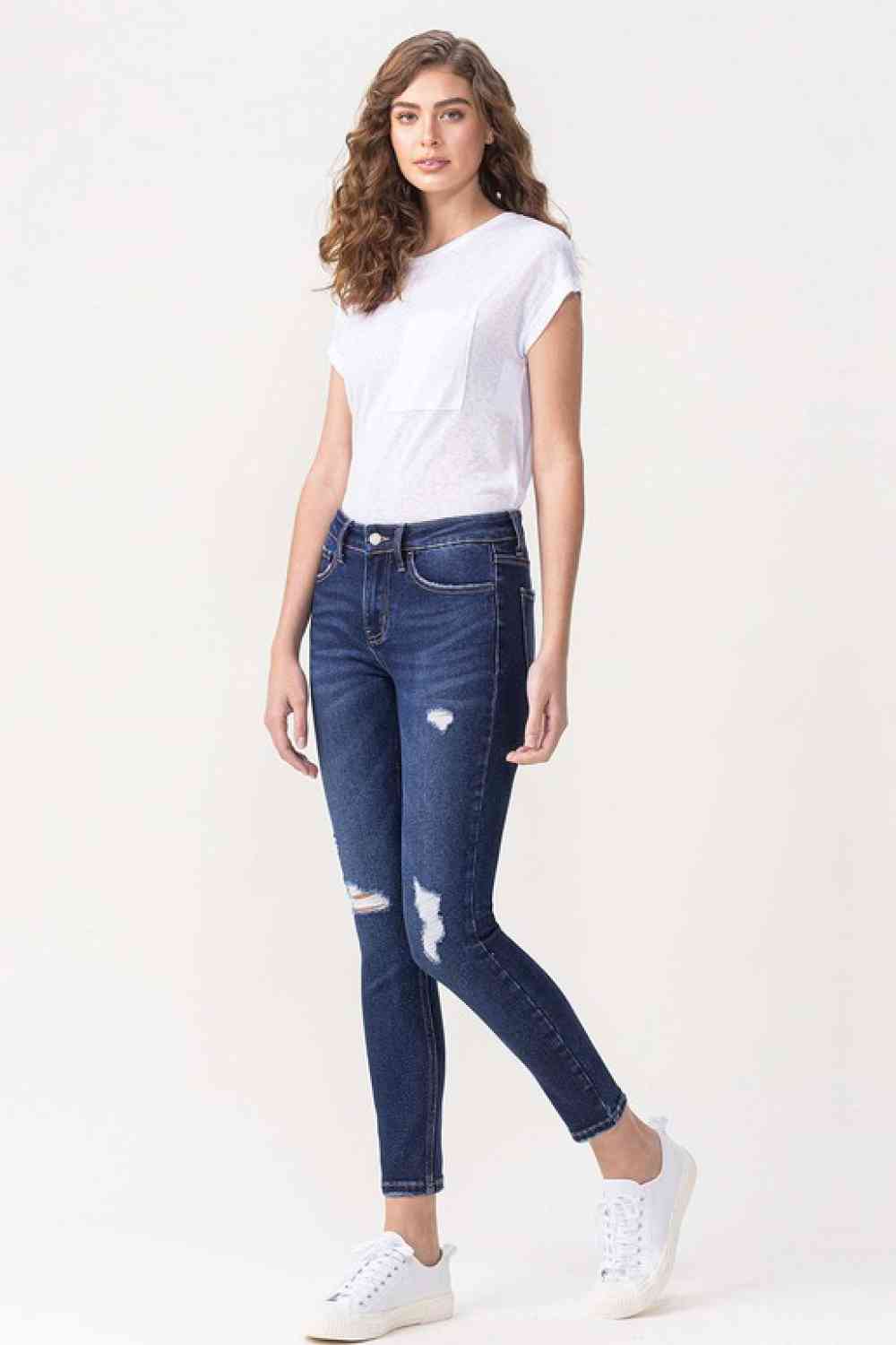 Lovervet Full Size Chelsea Midrise Crop Skinny Jeans - Athleuse