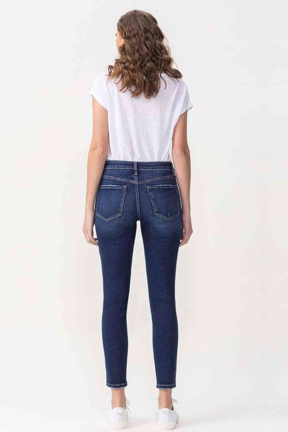 Lovervet Full Size Chelsea Midrise Crop Skinny Jeans - Athleuse