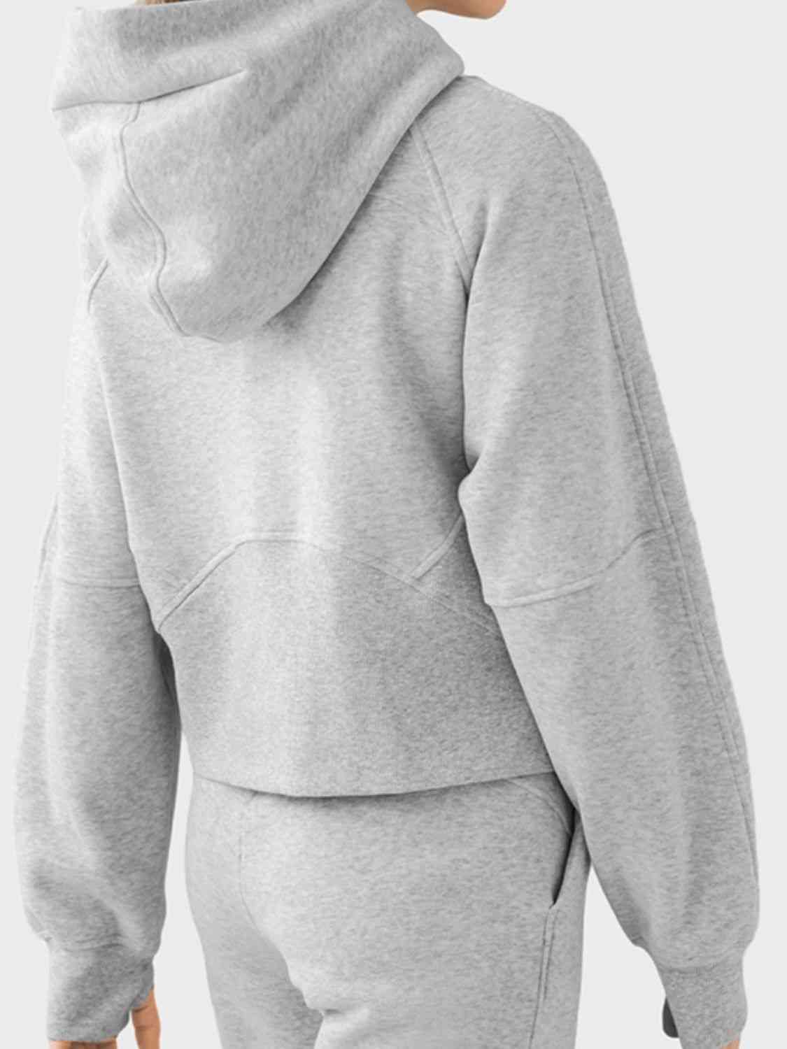 Half-Zip Long Sleeve Sports Hoodie - Athleuse