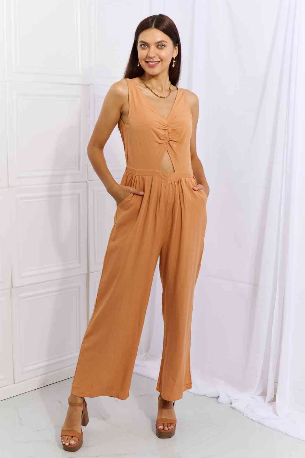 HEYSON long-sleeve-wide-leg-jumpsuit - Athleuse